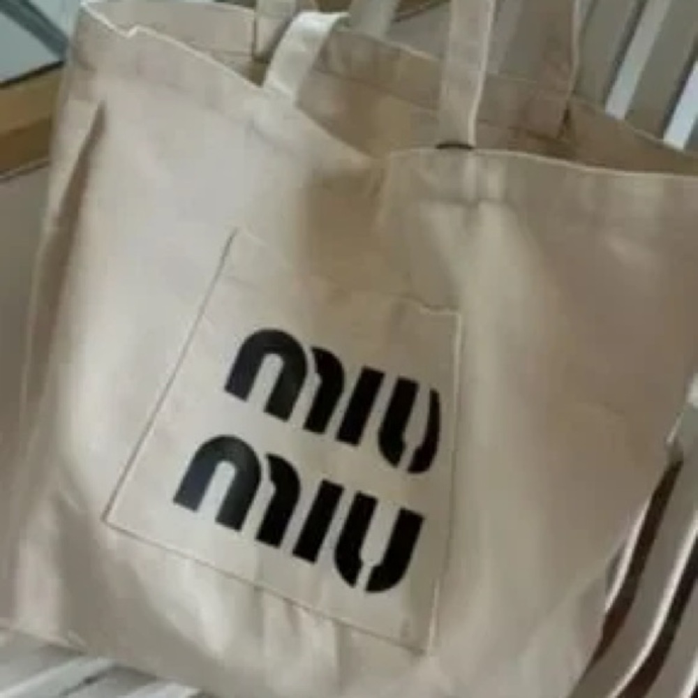 NWT Miu Miu Beige Tote Bag - Picture 10 of 10